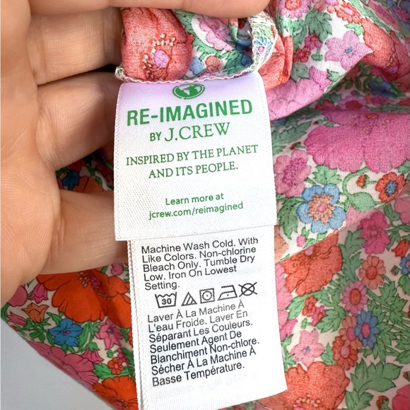 J.CREW Smocked Puff-Sleeve Top in Liberty® Meadow Song Fabric | Small - Picture 10 of 14